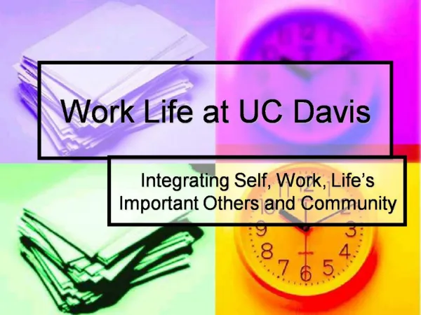 Work Life at UC Davis