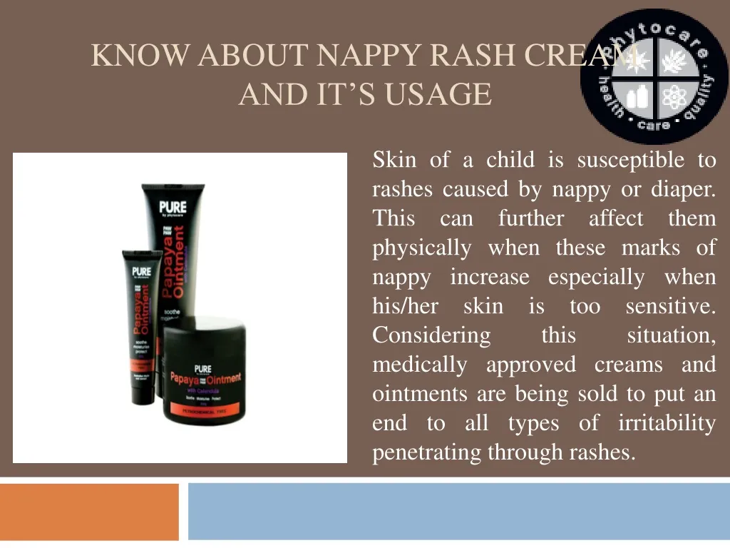 know about nappy rash cream and it s usage