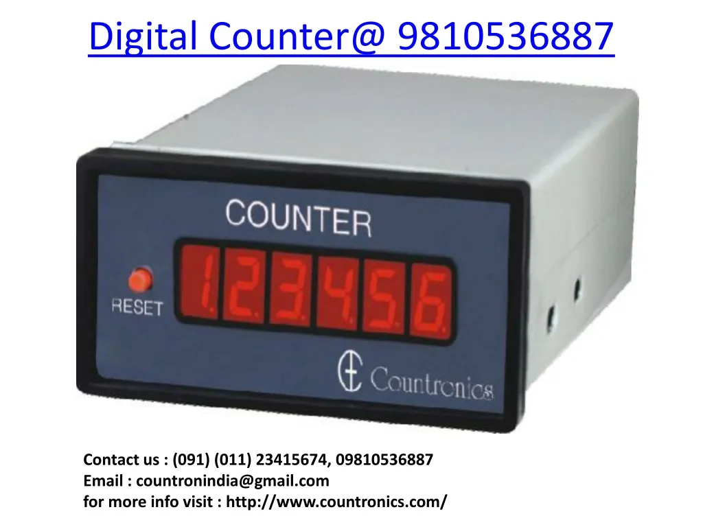 digital counter@ 9810536887