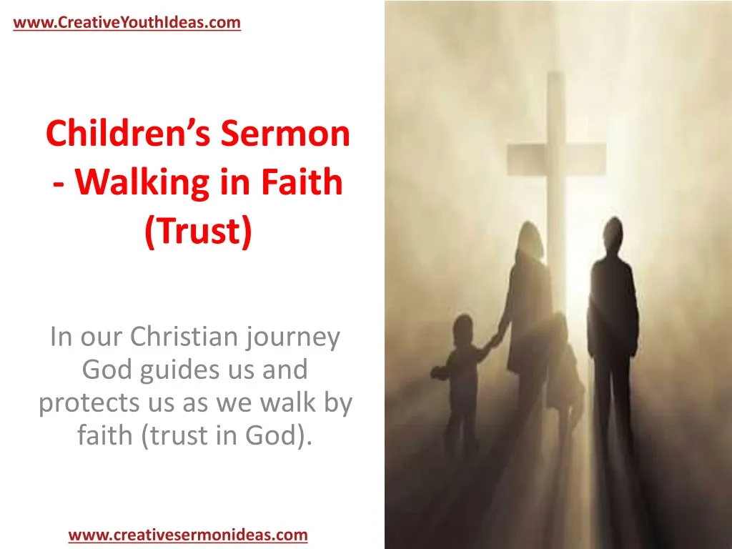 children s sermon walking in faith trust