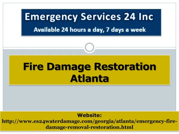 Fire Damage Restoration Atlanta