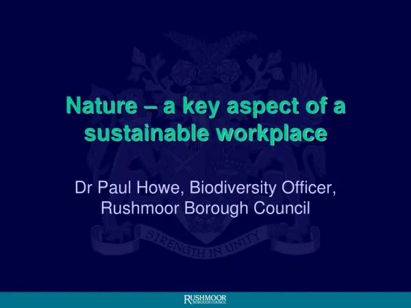 Nature – a key aspect of a sustainable workplace
