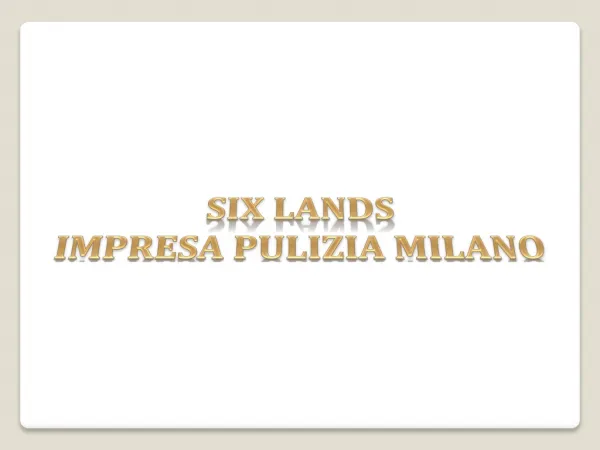Impresa Pulizie Milano