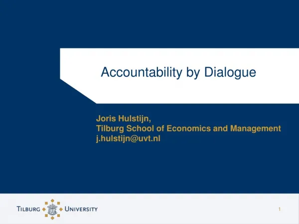 Accountability by Dialogue