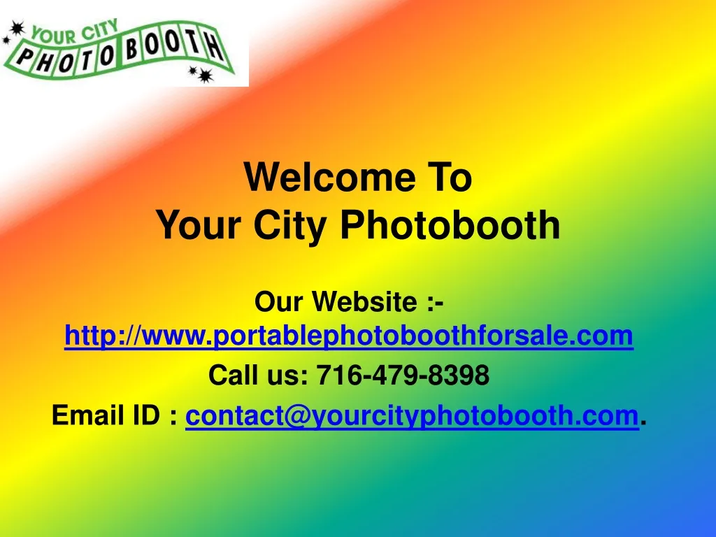 welcome to your city photobooth