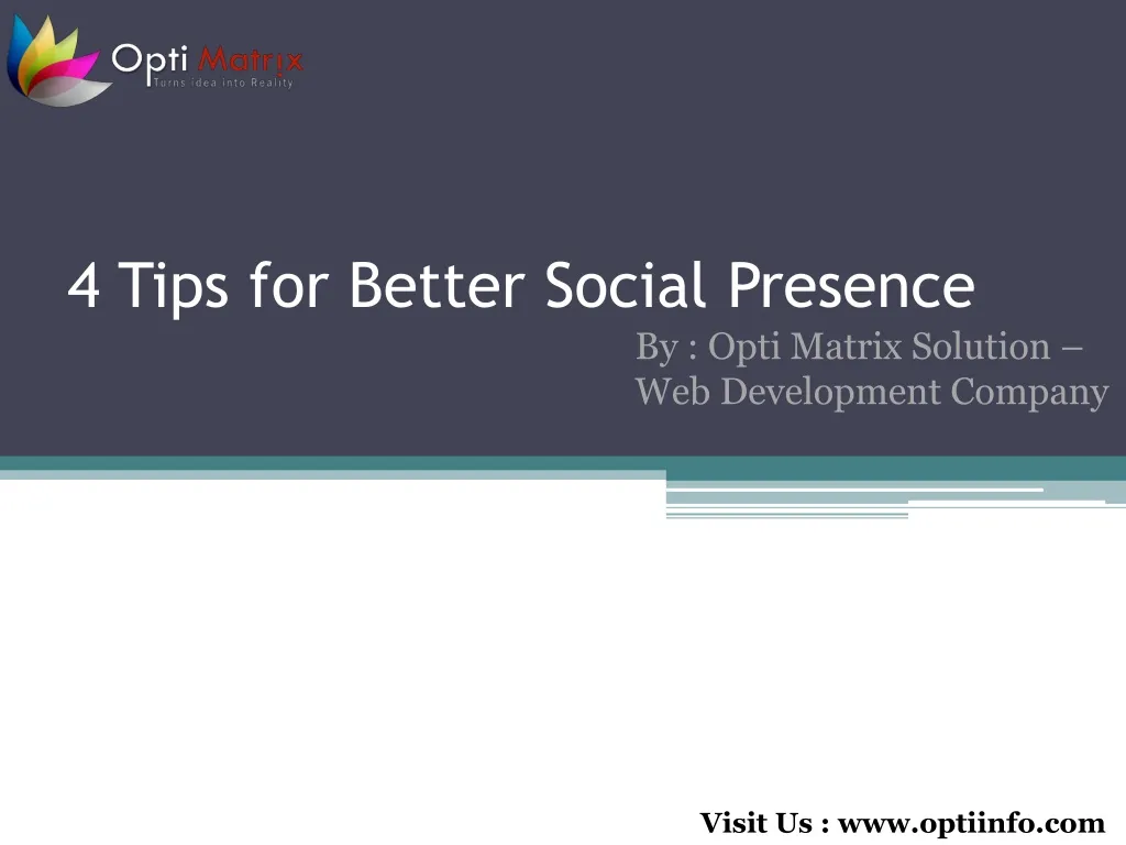 4 tips for better social presence