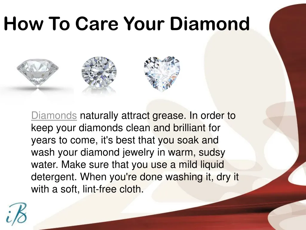 how to care your diamond