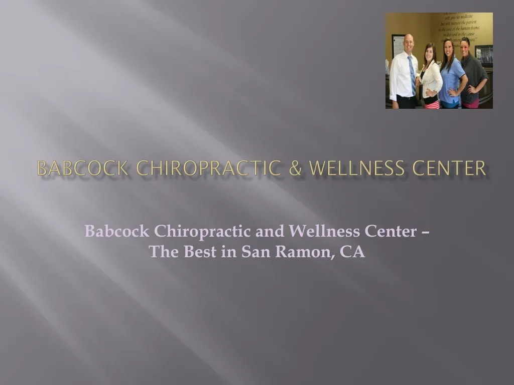 babcock chiropractic wellness center