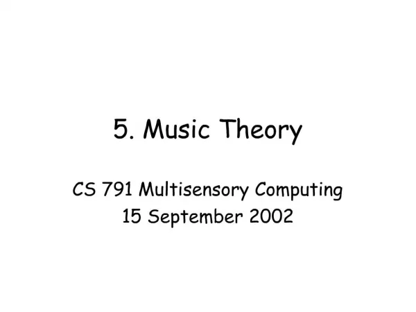 PPT - AP Music Theory PowerPoint Presentation, Free Download - ID:6302545