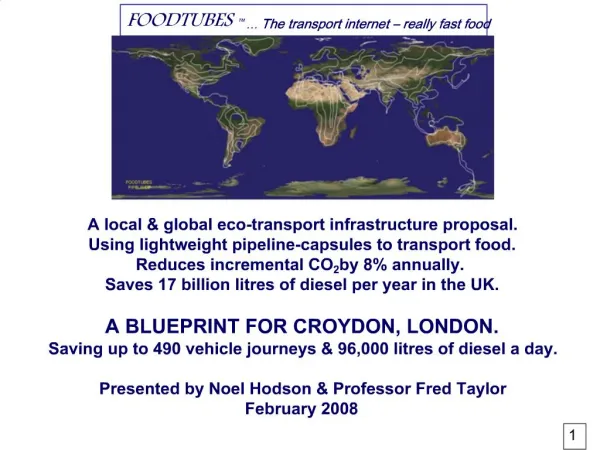 FOODTUBES The transport internet really fast food