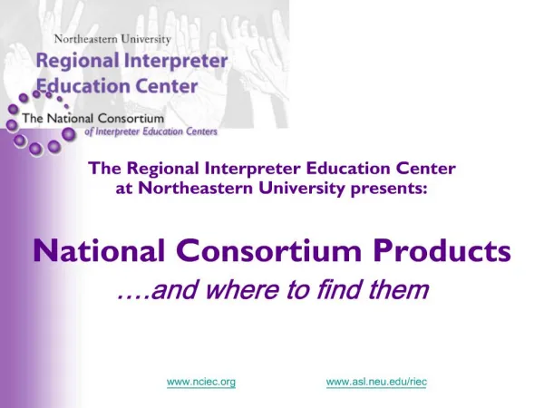NCIEC Centers Regions