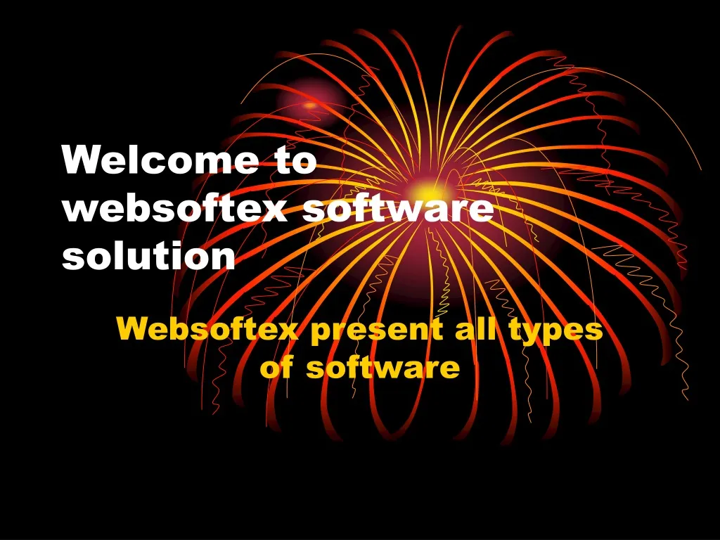welcome to websoftex software solution