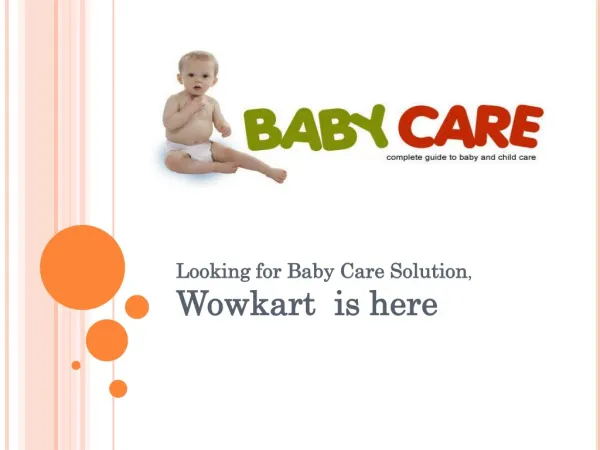 Online Baby Care Products