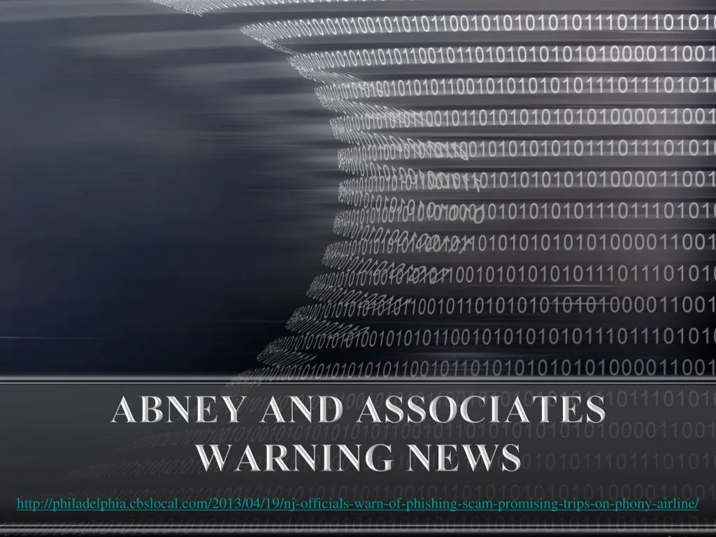 abney and associates warning news