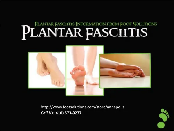 Plantar Fasciitis Information & Treatment