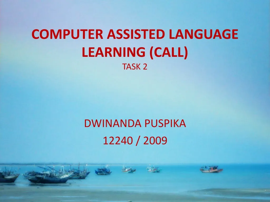 computer assisted language learning call task 2