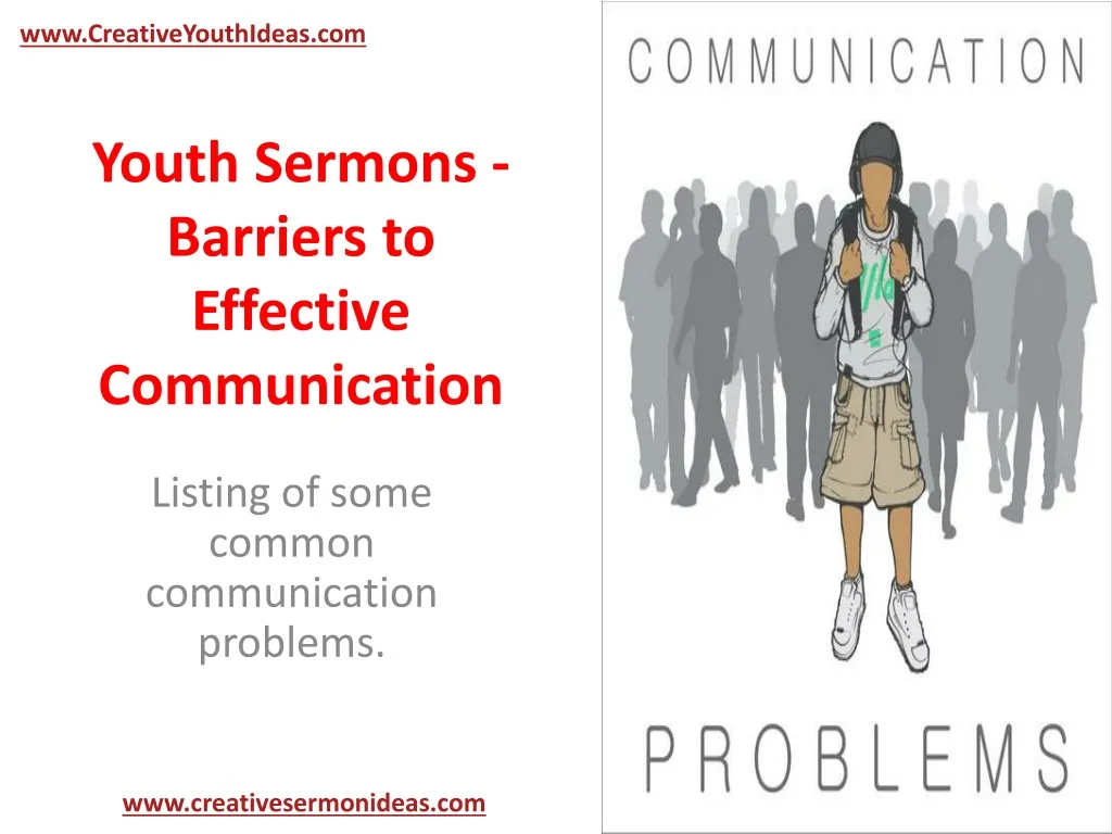 youth sermons barriers to effective communication