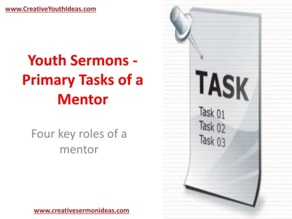 Youth Sermons - Primary Tasks of a Mentor