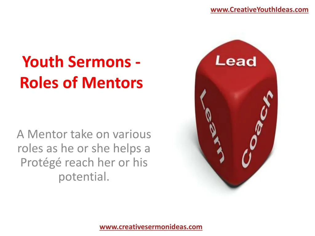 youth sermons roles of mentors