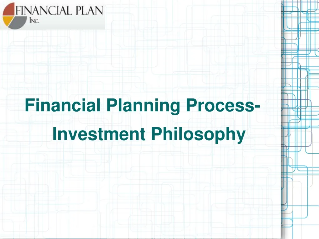 financial planning process