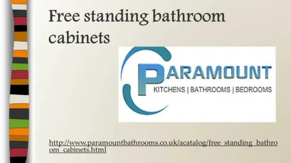 Free standing bathroom cabinets