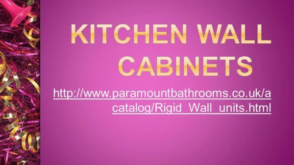 Kitchen wall cabinets