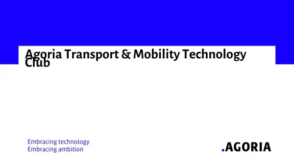 Agoria Transport &amp; Mobility Technology Club