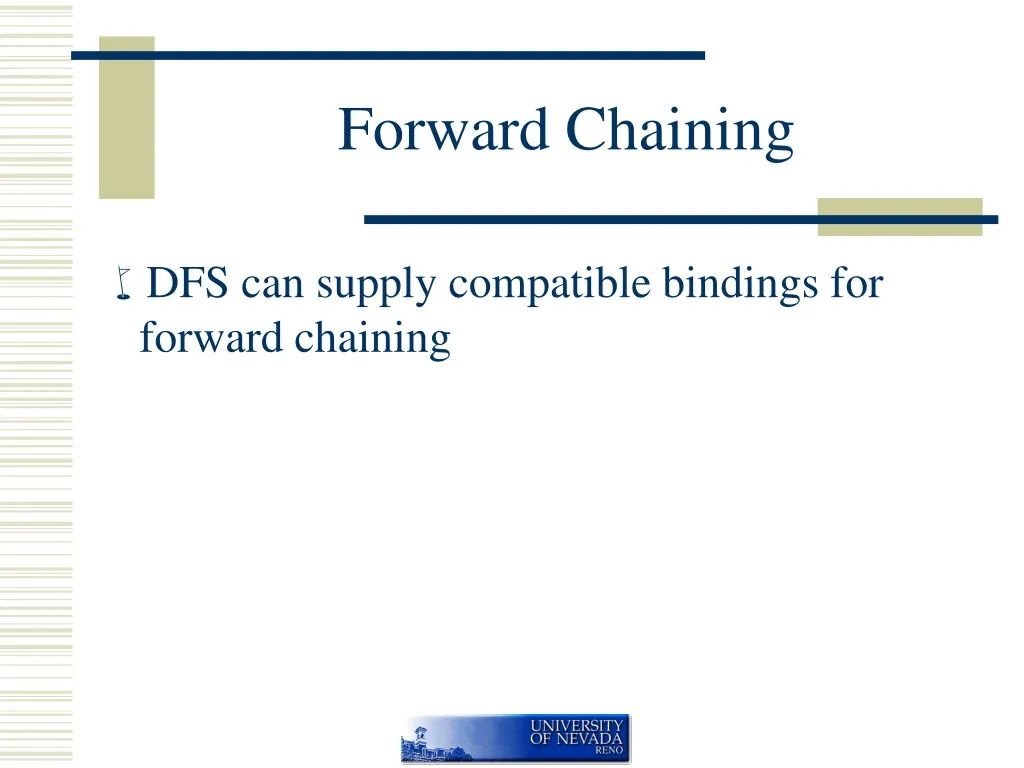 forward chaining