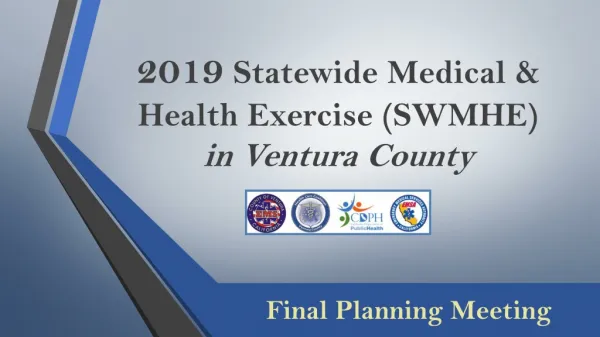 2019 Statewide Medical &amp; Health Exercise (SWMHE) in Ventura County