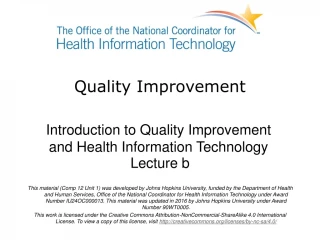 Quality Improvement - slide 1