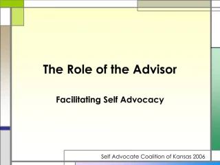 The Role of the Advisor