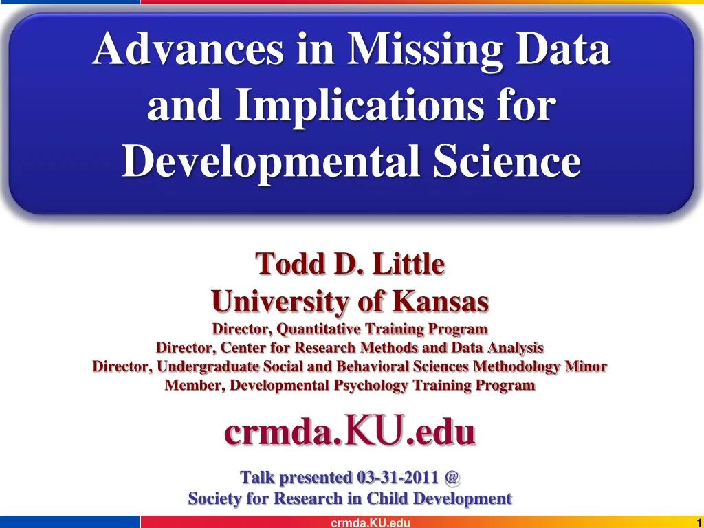 advances in missing data and implications