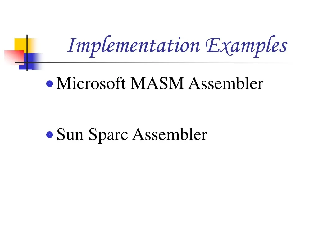 implementation examples