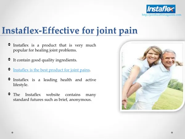 Instaflex-Effective for Joint Pain
