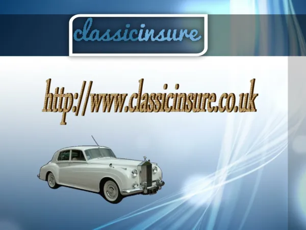 Classic Car Insurance