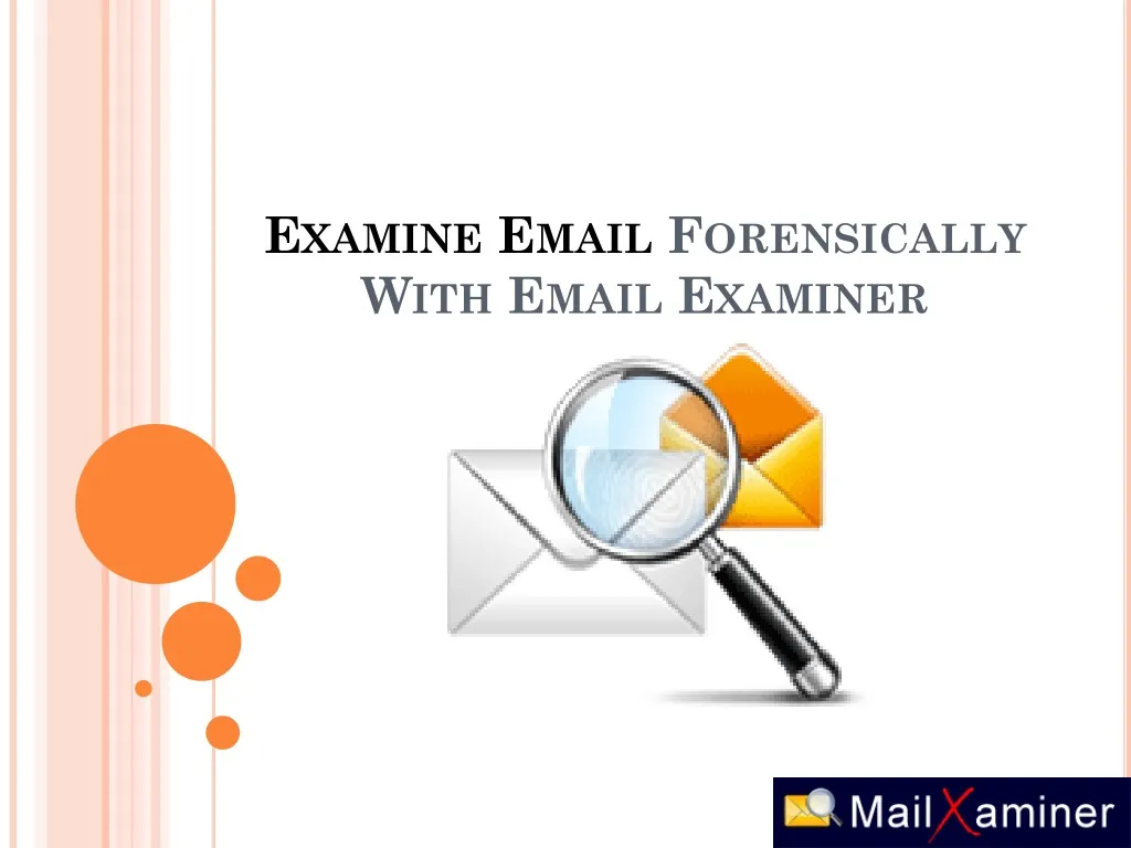 examine email forensically with email examiner