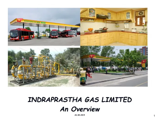 INDRAPRASTHA GAS LIMITED An Overview 26.08.2015
