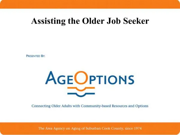 Assisting the Older Job Seeker
