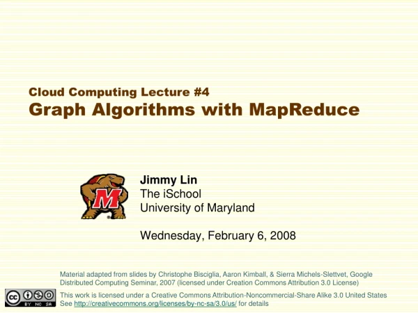 Jimmy Lin The iSchool University of Maryland Wednesday, February 6, 2008