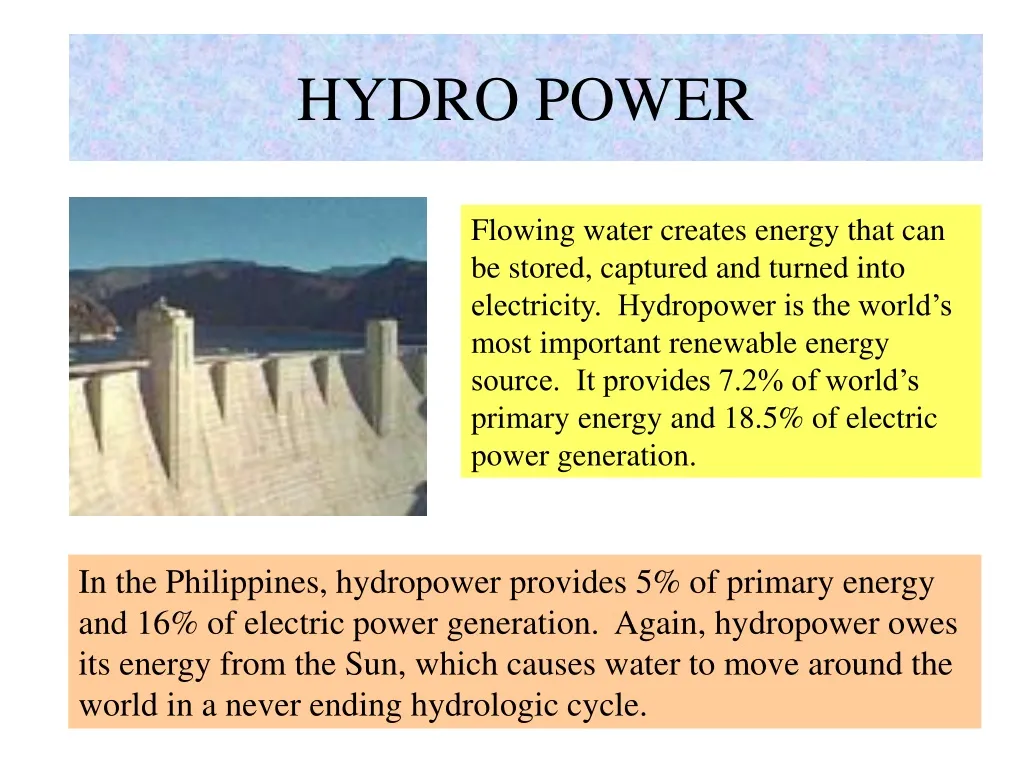 hydro power