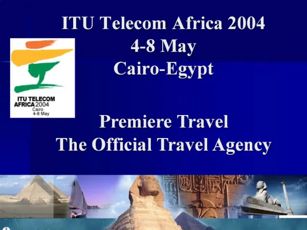 ITU Telecom Africa 2004 4-8 May Cairo-Egypt