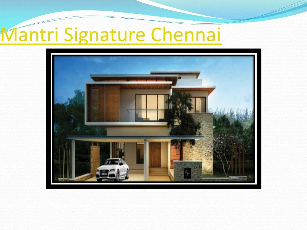 mantri signature chennai