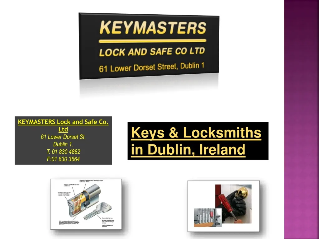 keymasters lock and safe co ltd 61 lower dorset