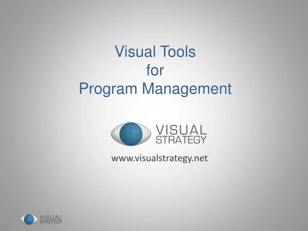 visual tools for program management