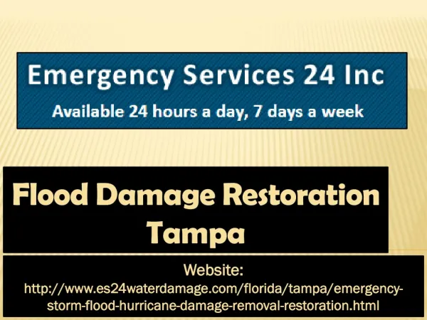 Flood Damage Restoration Tampa