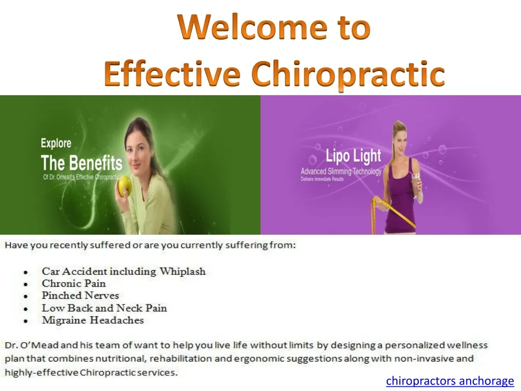 welcome to effective chiropractic