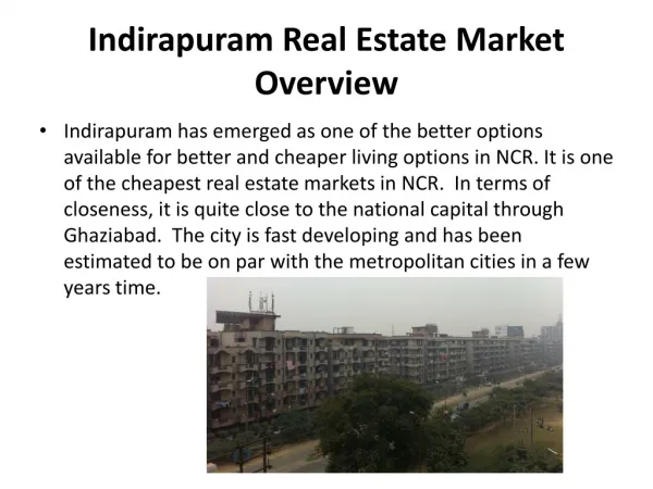 An OverView Of Indirapuram Real Estate