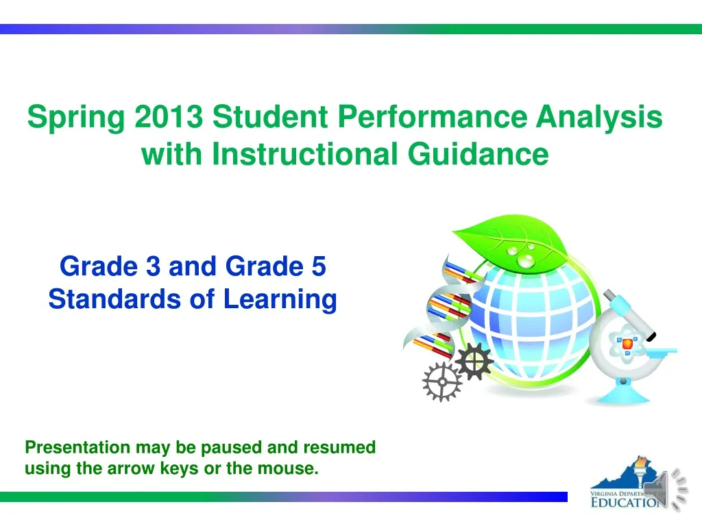 spring 2013 student performance analysis with