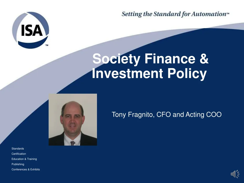 society finance investment policy