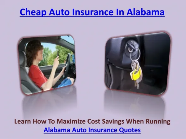 Cheap Auto Insurance In Alabama